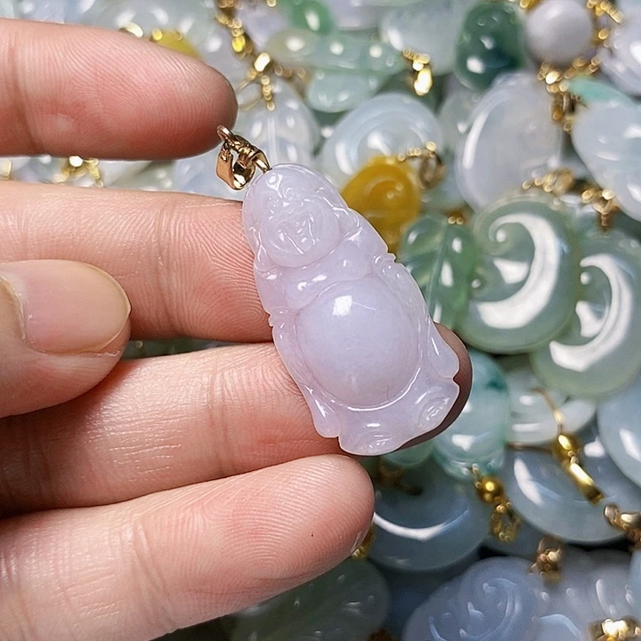 翡翠未镶嵌颈饰天然A货翡翠