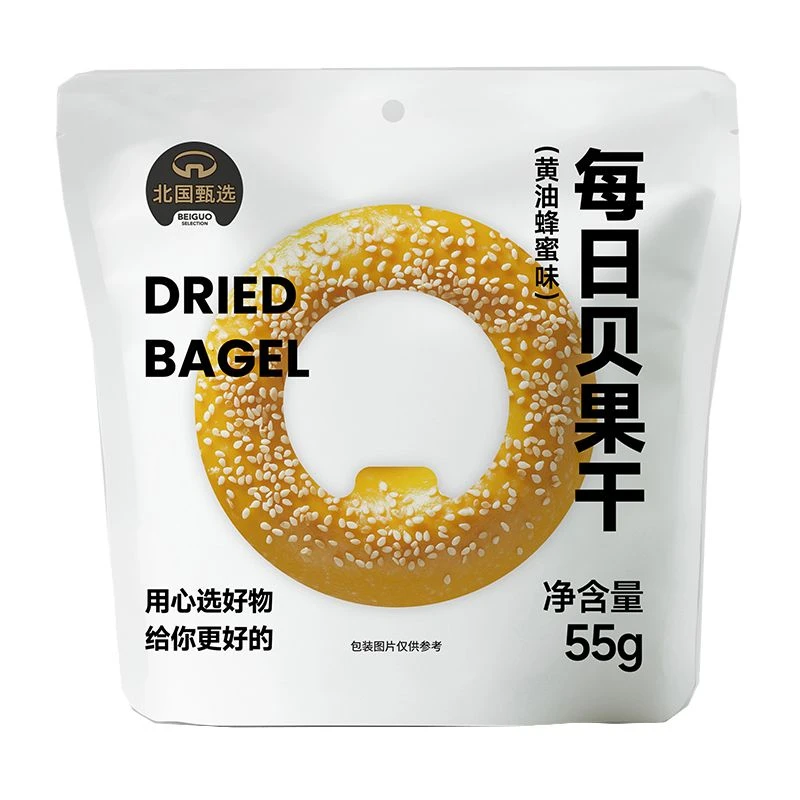 闹小萌黄油蜂蜜味贝果干（甄） 55g/袋