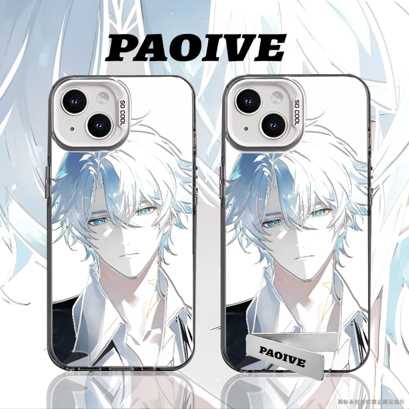 白厄适用苹果华为vivoiPhone小米三星防摔彩银手机壳