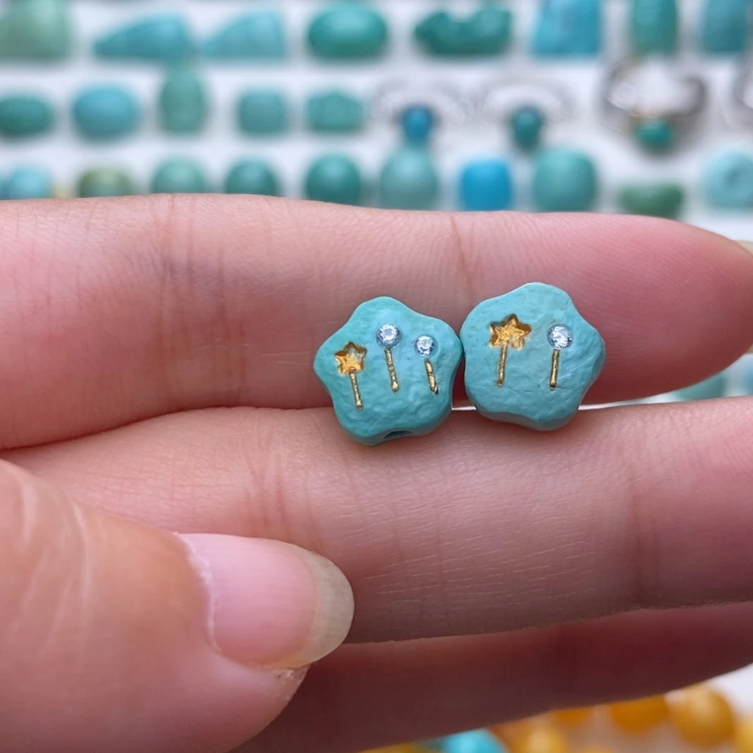 未镶嵌绿松石绿松石