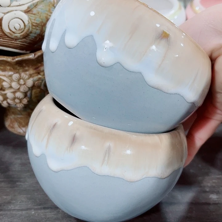 多肉陶瓷花盆满10元包邮