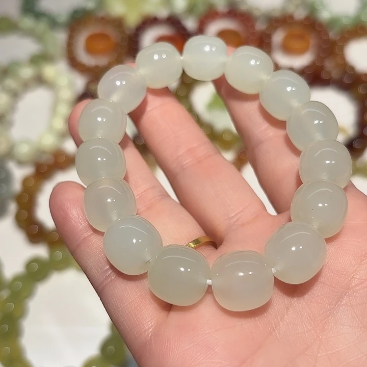 未镶嵌蛇纹石玉手串