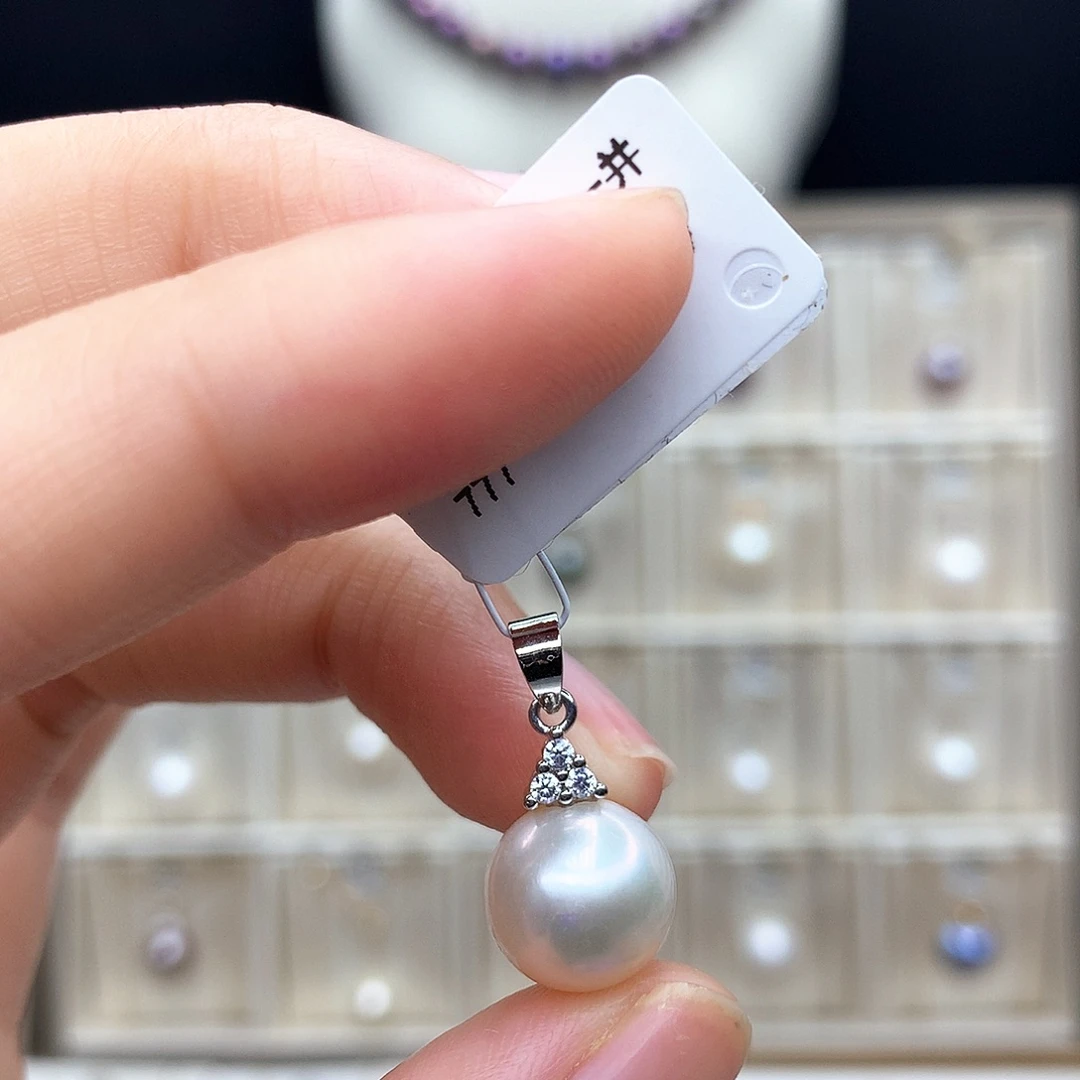 颈饰合金淡水珍珠