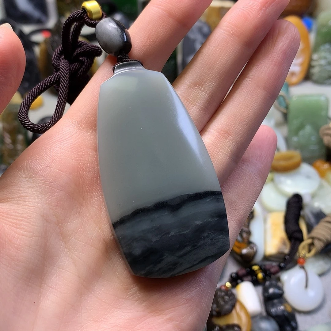 和田玉未镶嵌挂件