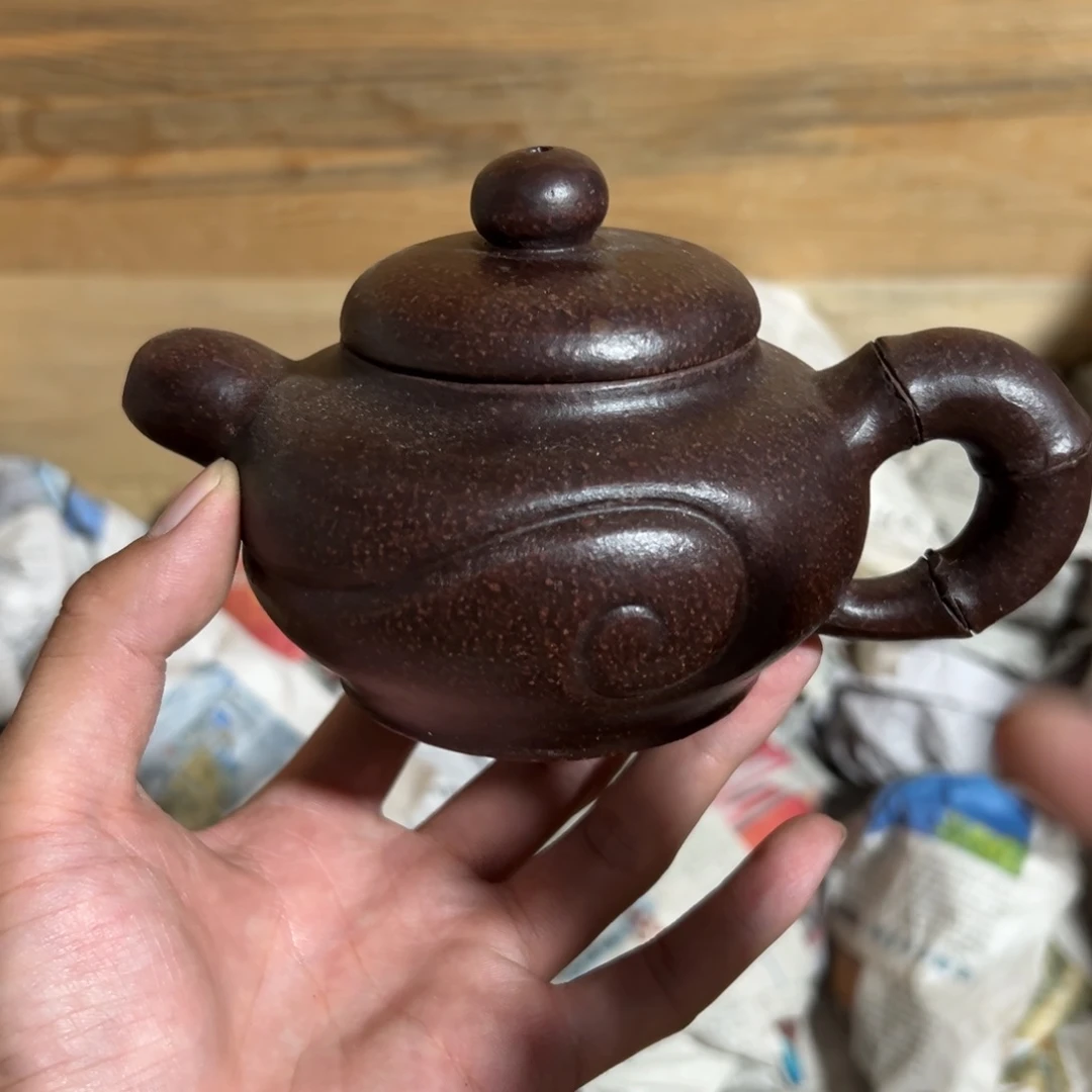 茶壶紫砂老厂紫砂壶一件！