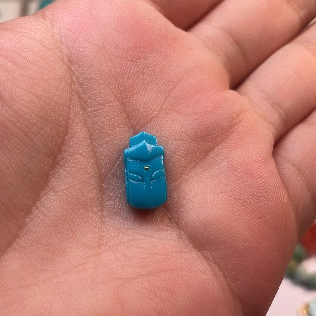 未镶嵌绿松石耳饰