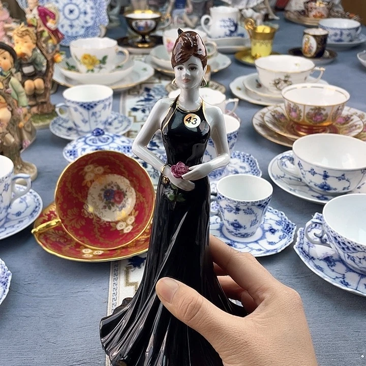 中古欧瓷瓷器小房子