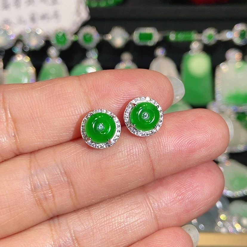 【闪购商品】未镶嵌翡翠耳饰天然翡翠