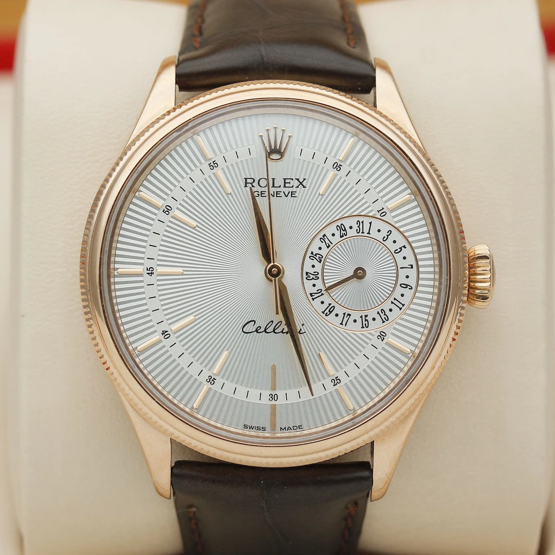 99新 Rolex/劳力士 切利尼50515/39mm/18k玫瑰金/自动机械男表