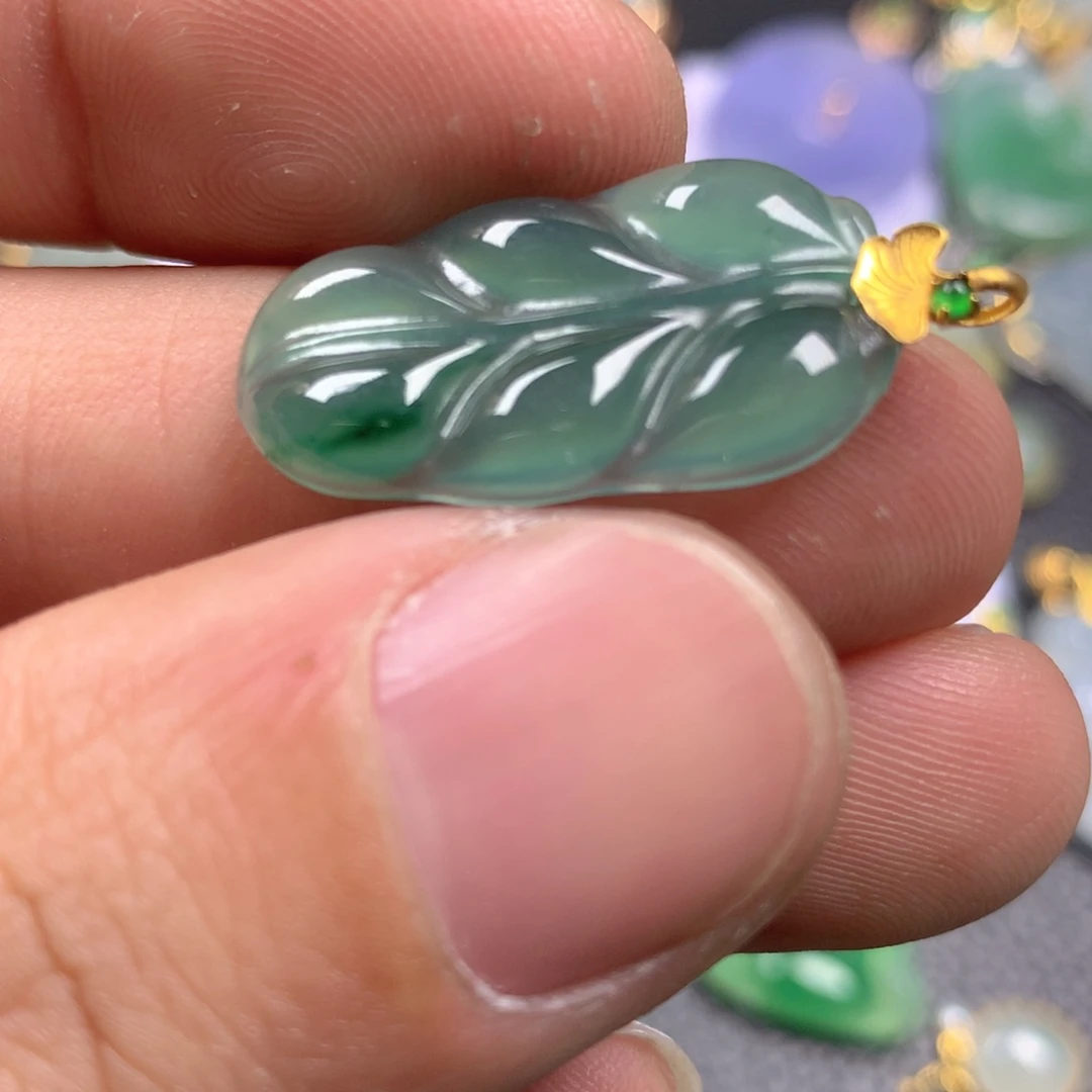 【闪购商品】翡翠颈饰18K金镶嵌翡翠