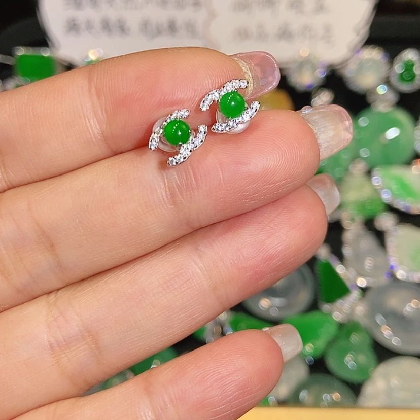 【闪购商品】未镶嵌翡翠耳饰天然翡翠