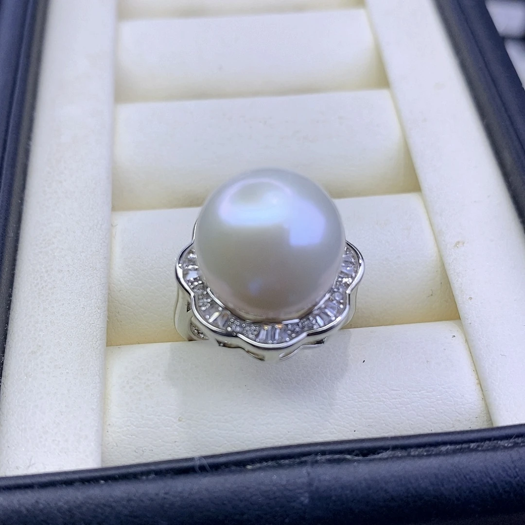 戒指合金淡水珍珠