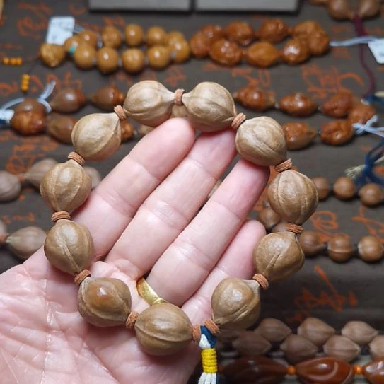 橄榄核手串/手链橄榄核手串鸡血红老料 1.9