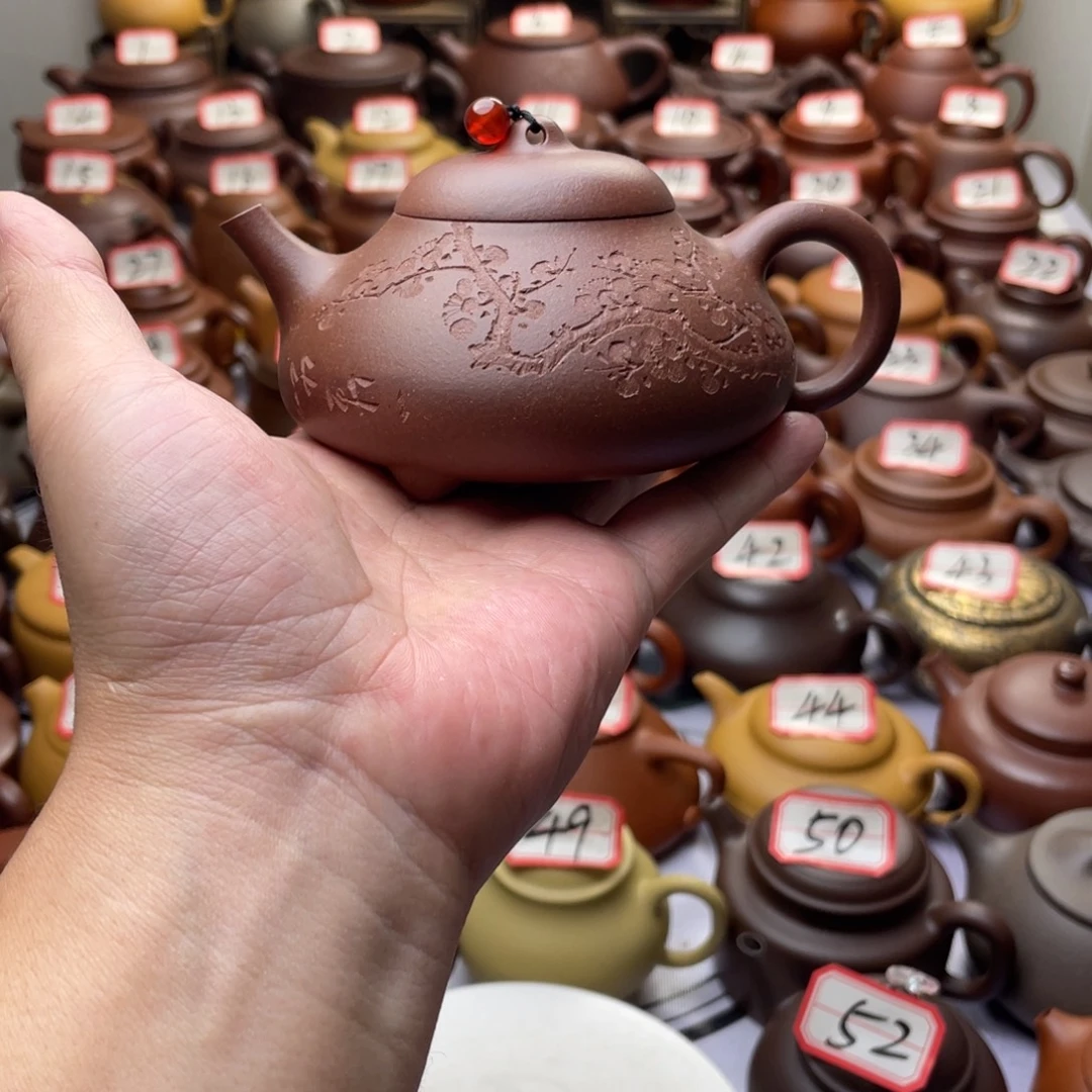 紫砂茶壶宜兴紫砂半手工