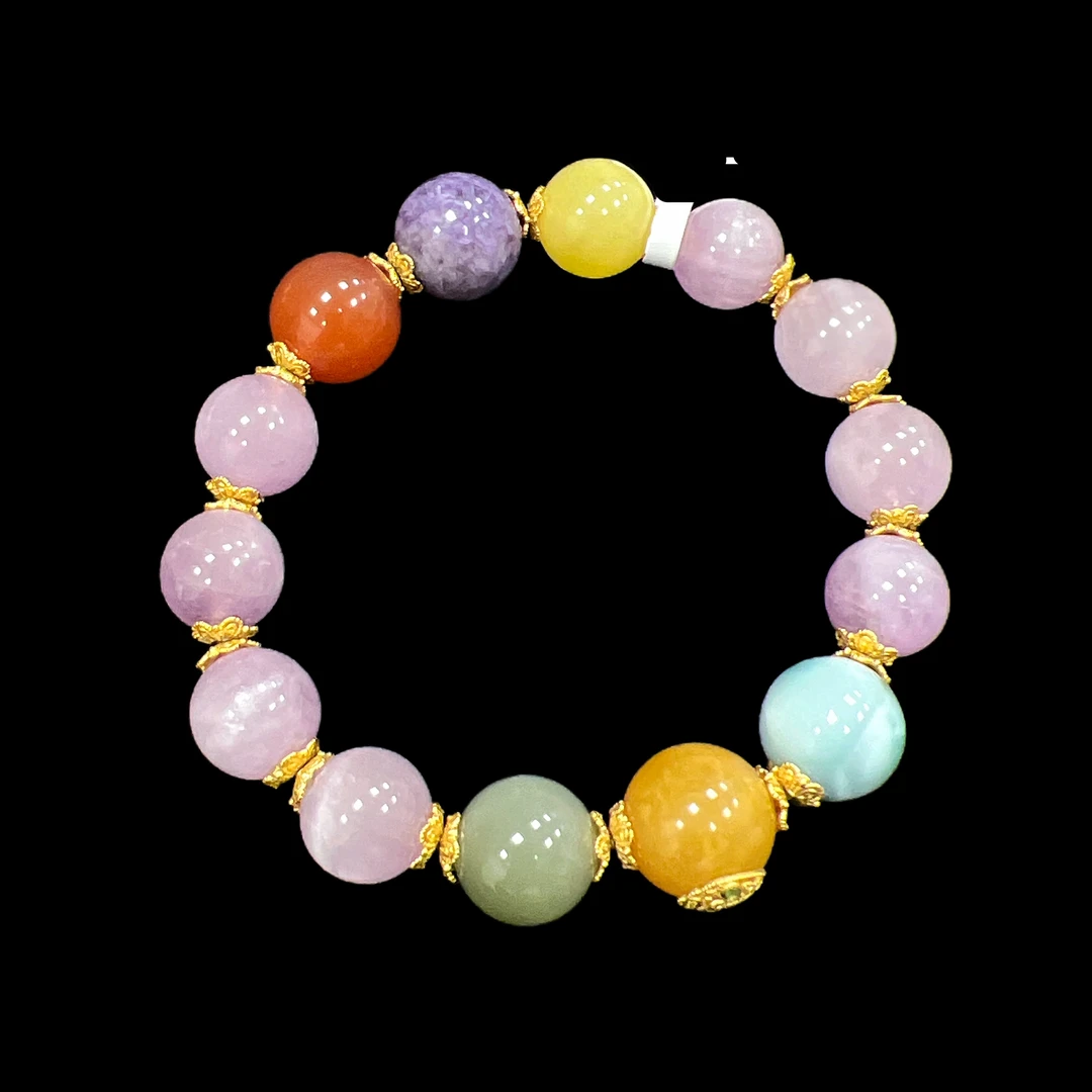 V9615紫锂辉手串孤品