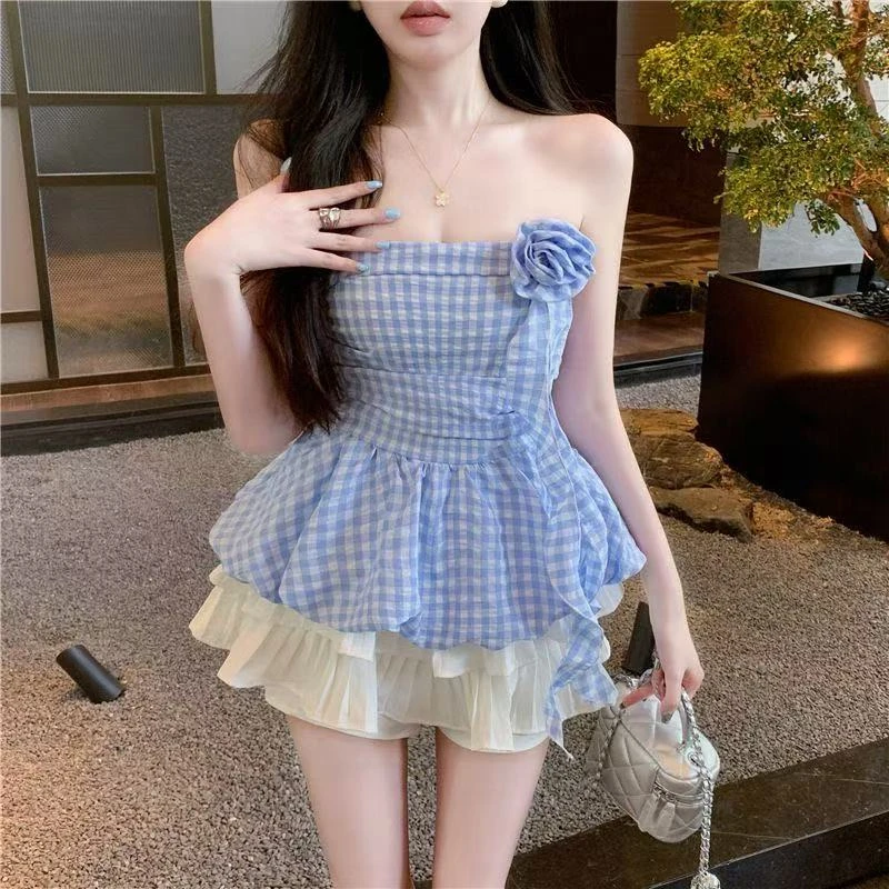 希柚辣妹上衣裙子春夏显瘦甜美辣妹气质集合  7月9（16-29）