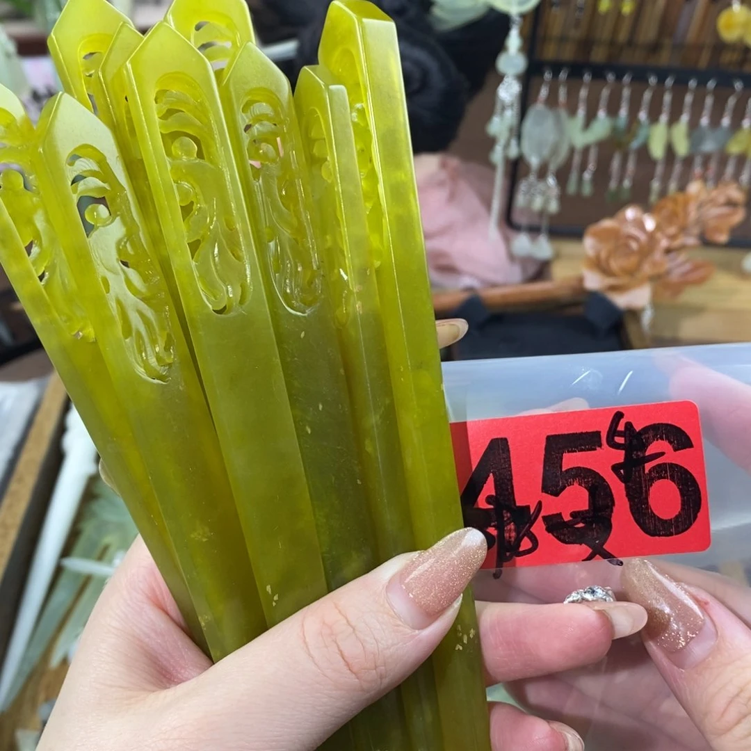 蛇纹石玉玉簪合金