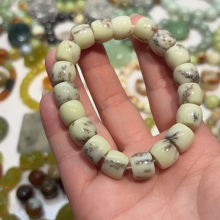 蛇纹石玉未镶嵌手串用****9