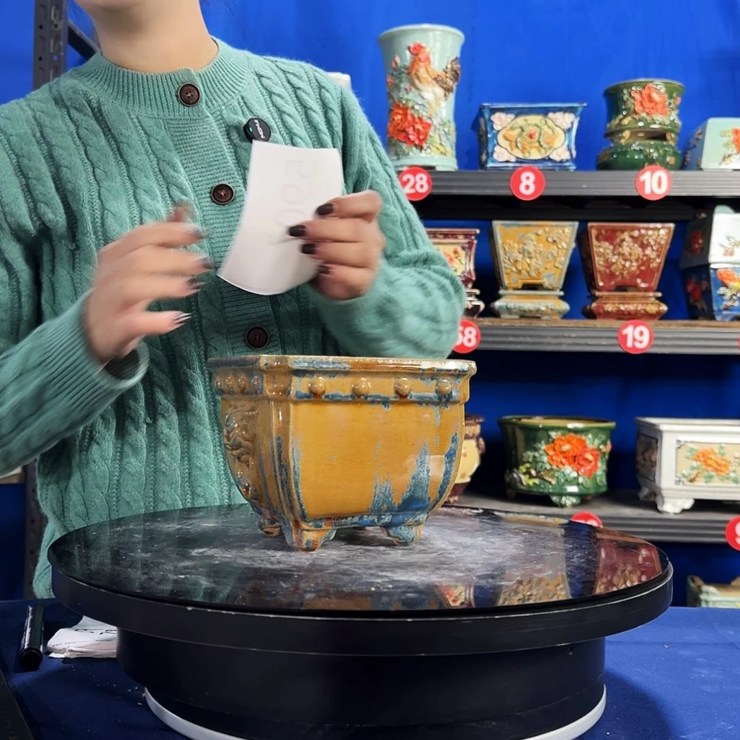 5907石湾微瑕窑变随机外口15内深10