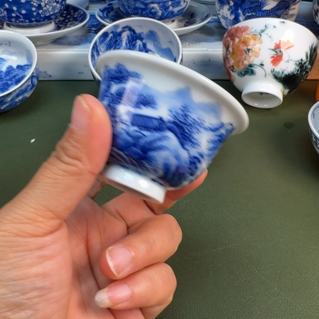 陶景德镇纯手绘茶具圆圆288