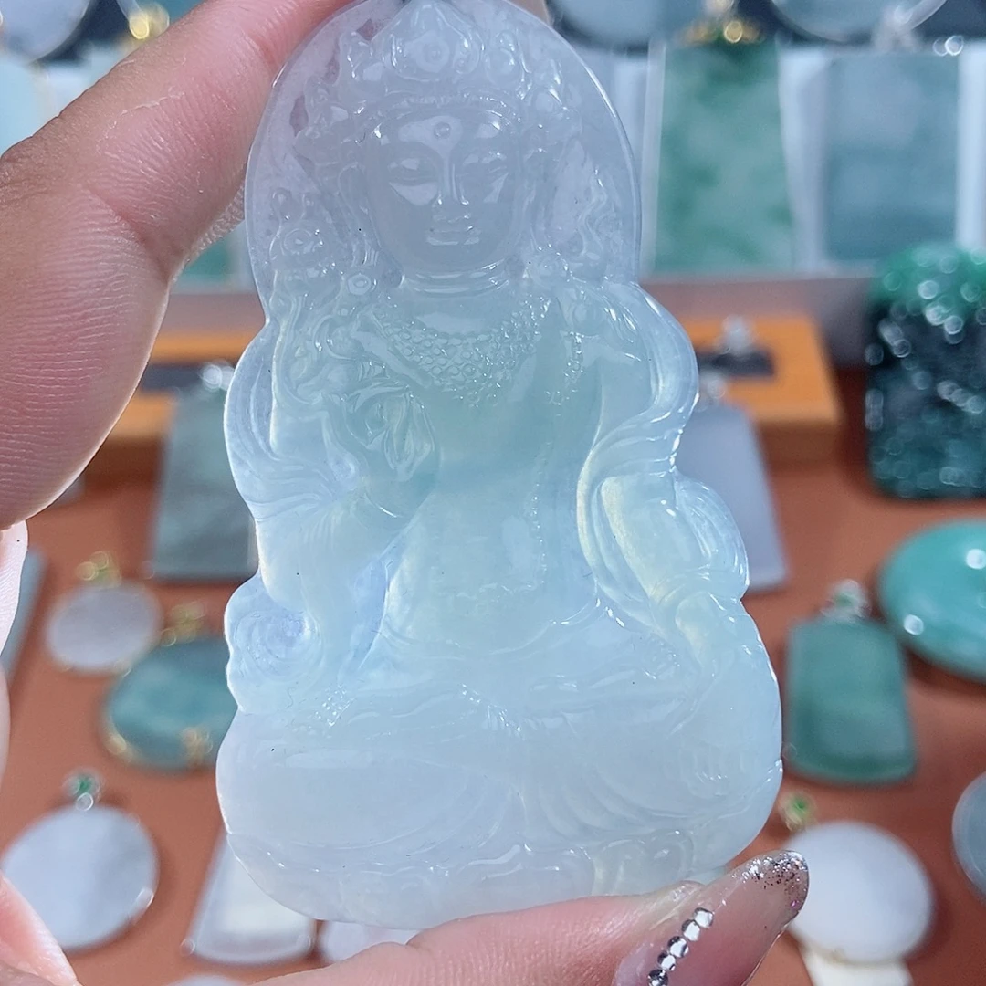 翡翠未镶嵌吊坠(不含链)