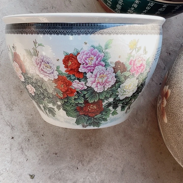 陶景德镇陶瓷鱼缸