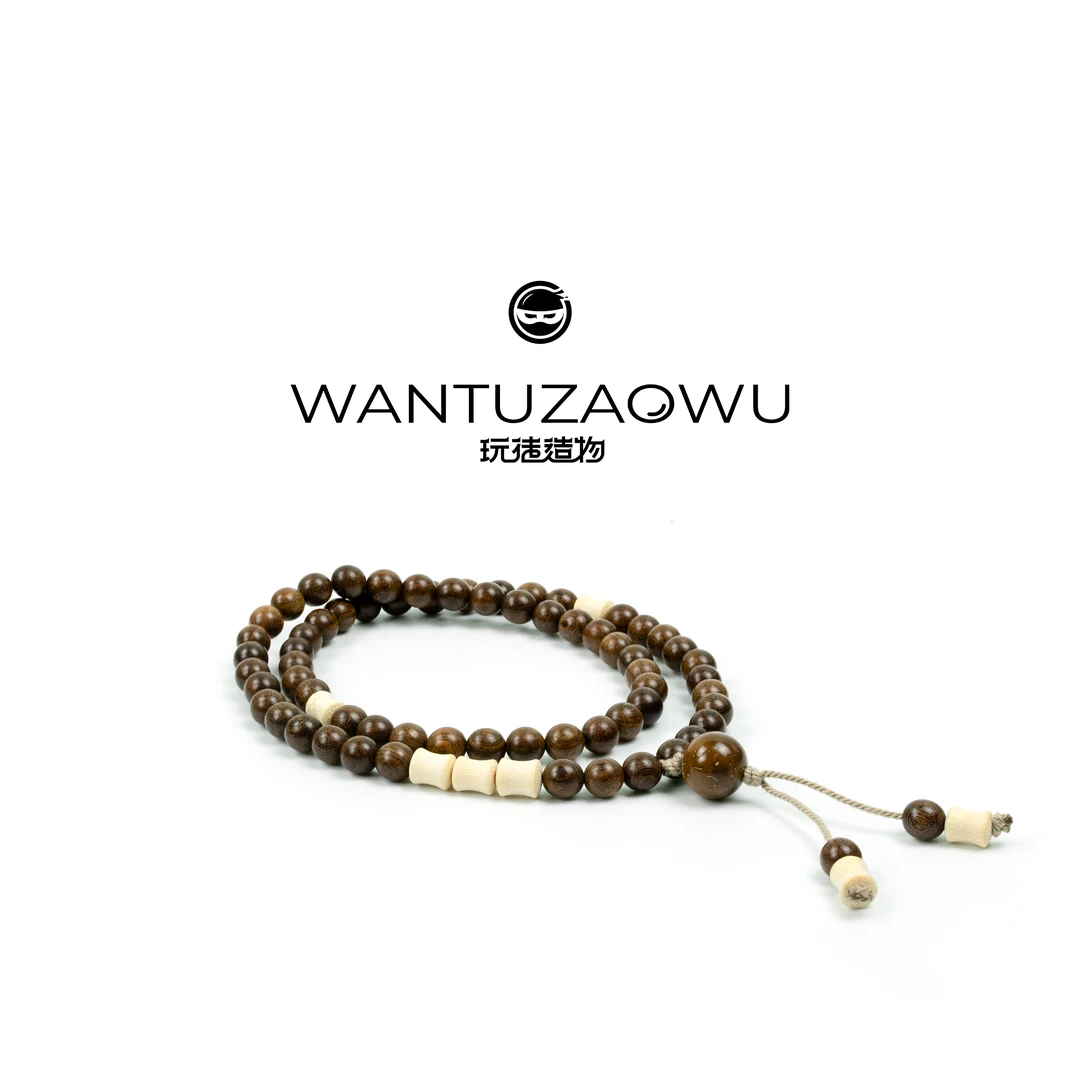 【阳葵阴鬼】檀木手串+实心竹竹节+紫金鼠  史诗级