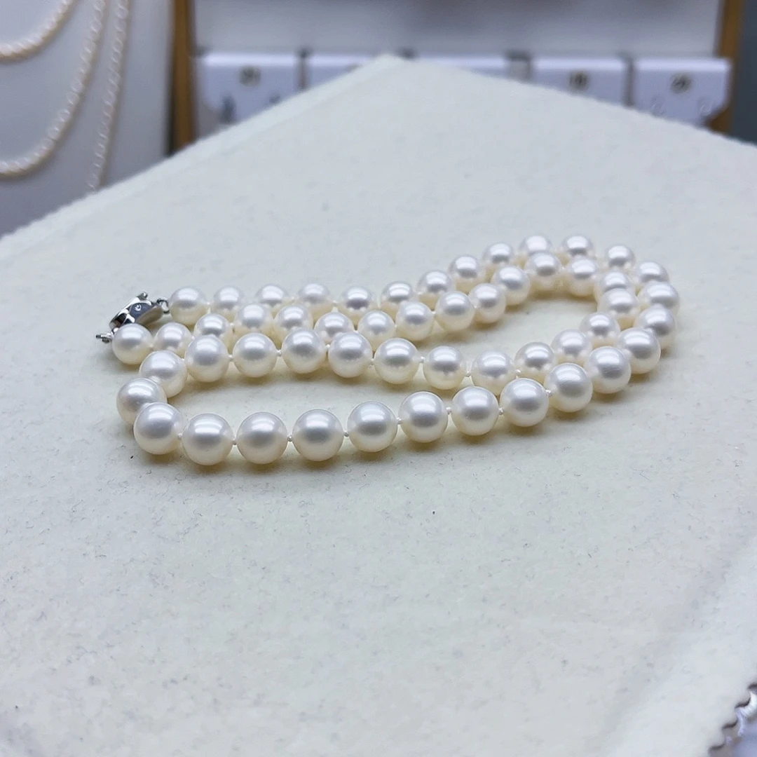 淡水珍珠颈饰银S925镶嵌