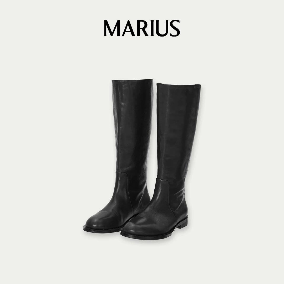 MARIUS-M-简约小圆头长靴/短靴