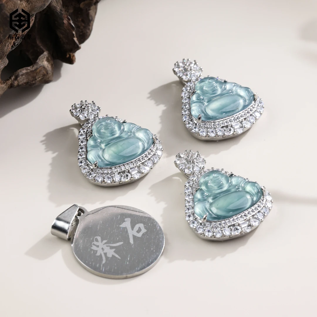 【举石臻品】TH1009-2021-12翡翠合金吊坠（一件/多样性发）L