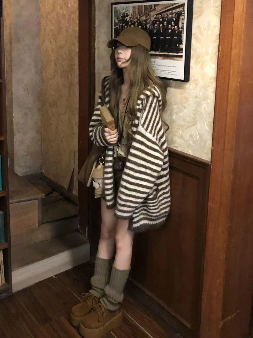 QIAN拍一发二发三韩系秋冬季女装毛衣上衣针织外套百搭新款