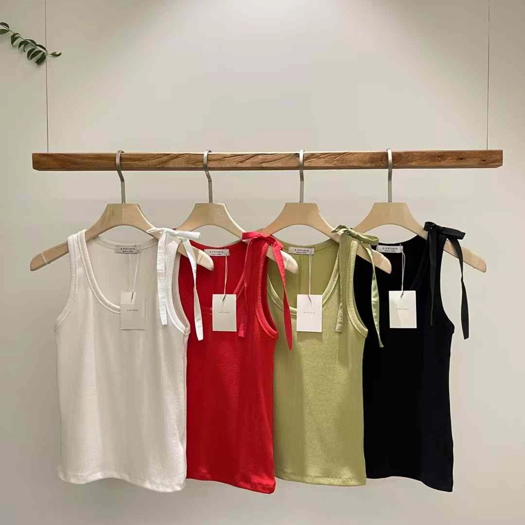 NO退NO换P-260-简风宽松无袖背心夏季休闲休闲风INS风