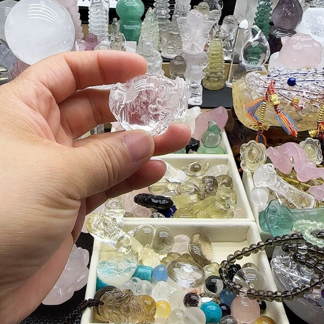 水晶车挂未镶嵌摆件