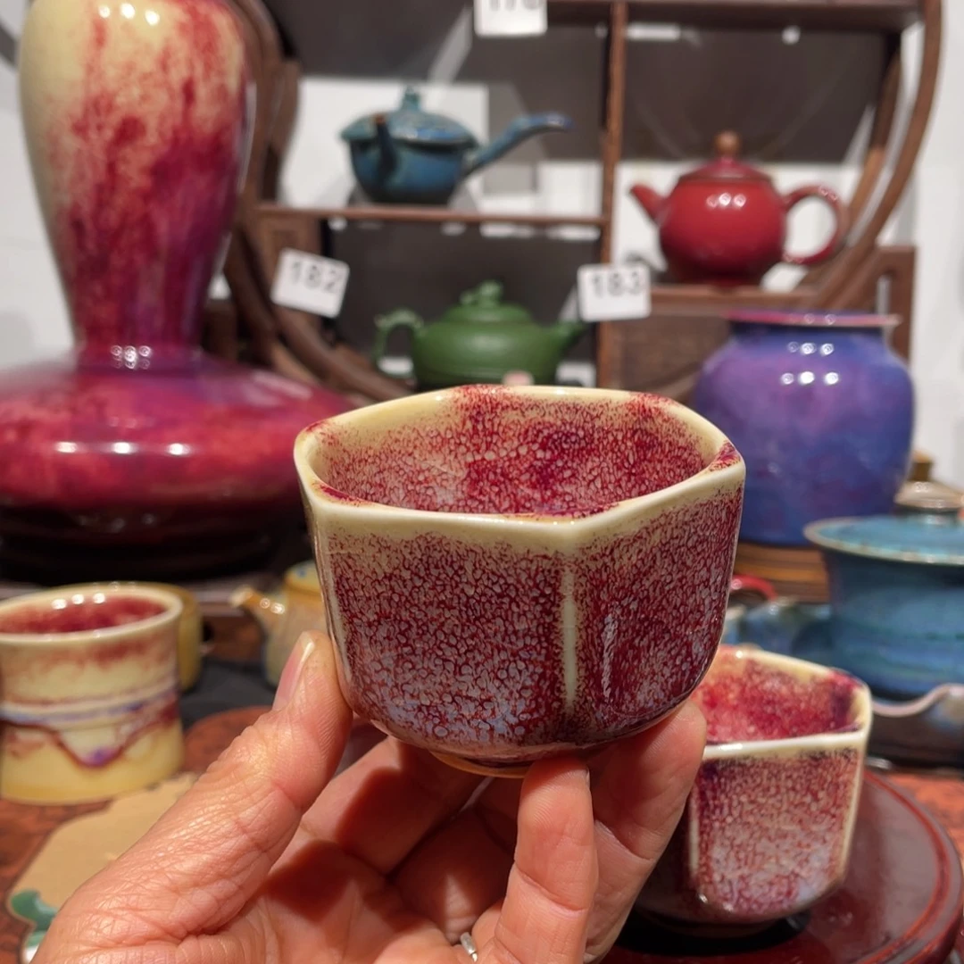 用***9中国神后钧瓷茶器