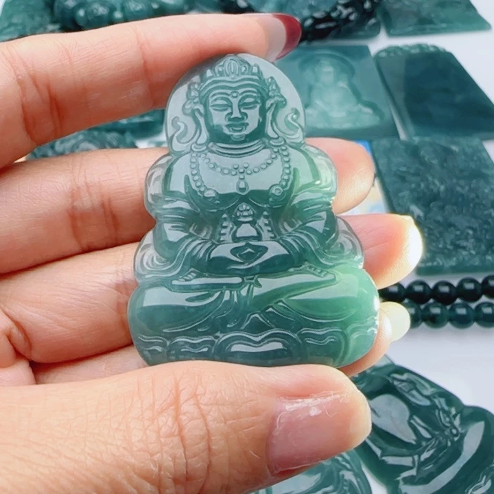 翡翠未镶嵌颈饰多样性发货天然A货翡翠