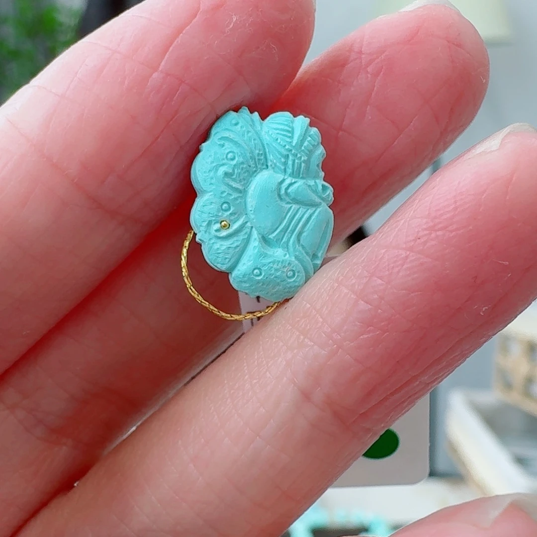 未镶嵌绿松石珠宝奇石