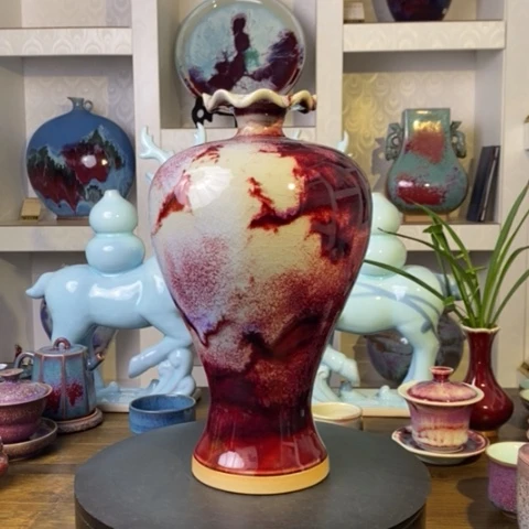 瓷片禹州神后钧瓷原产地~