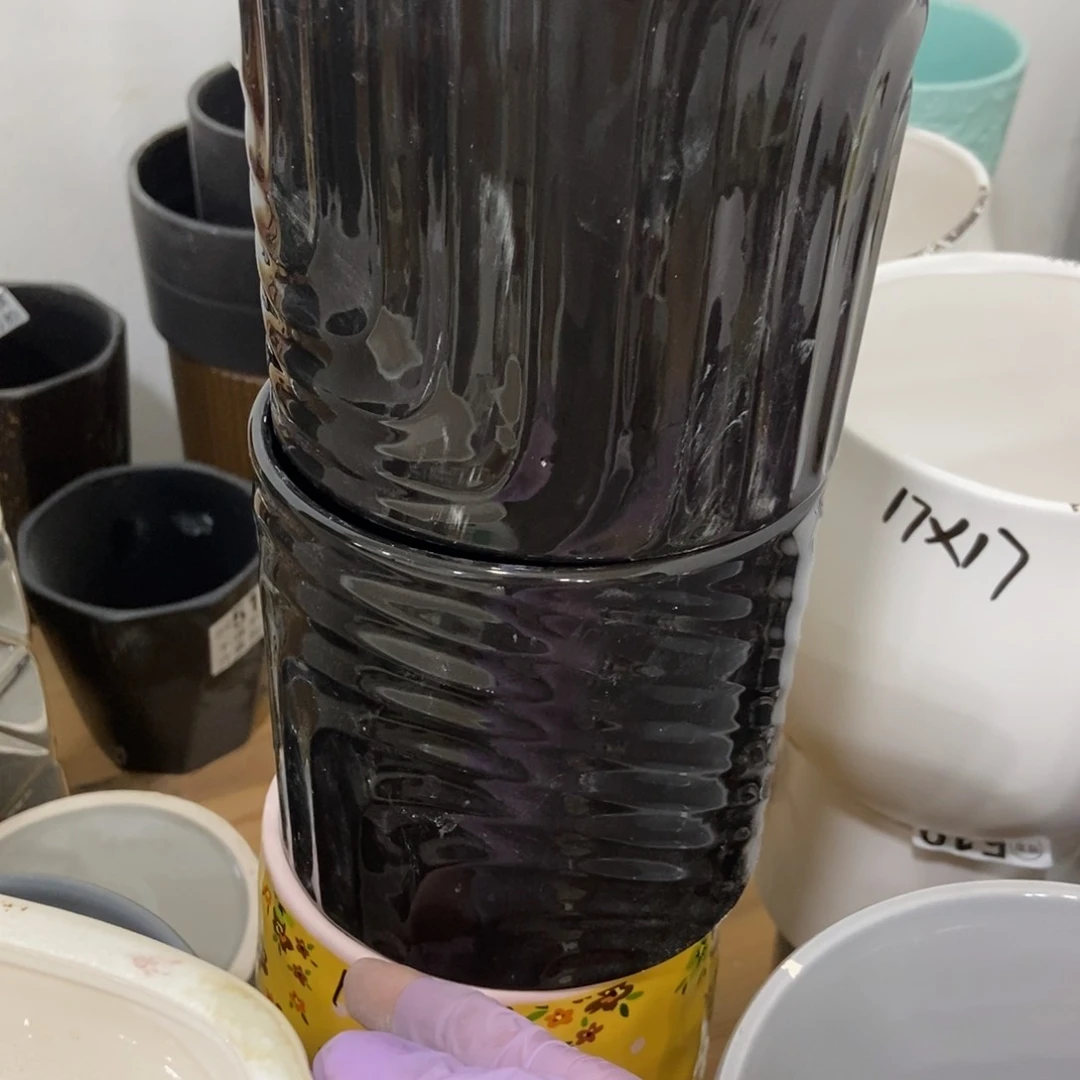 红陶高温陶瓷花盆