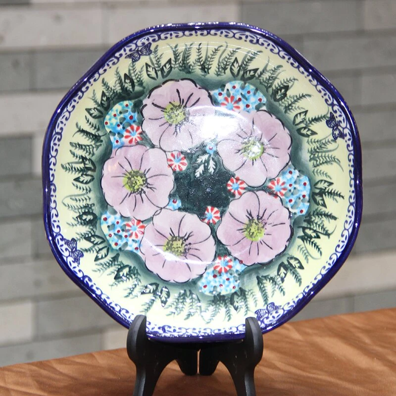 紫黛-八角盘菜盘两只装