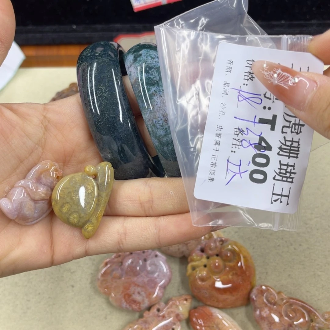 手***7硅化珊瑚（珊瑚玉）h未镶嵌