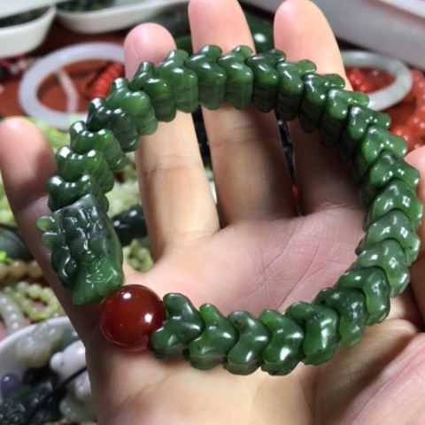 天然辰砂再****月手串手链项链