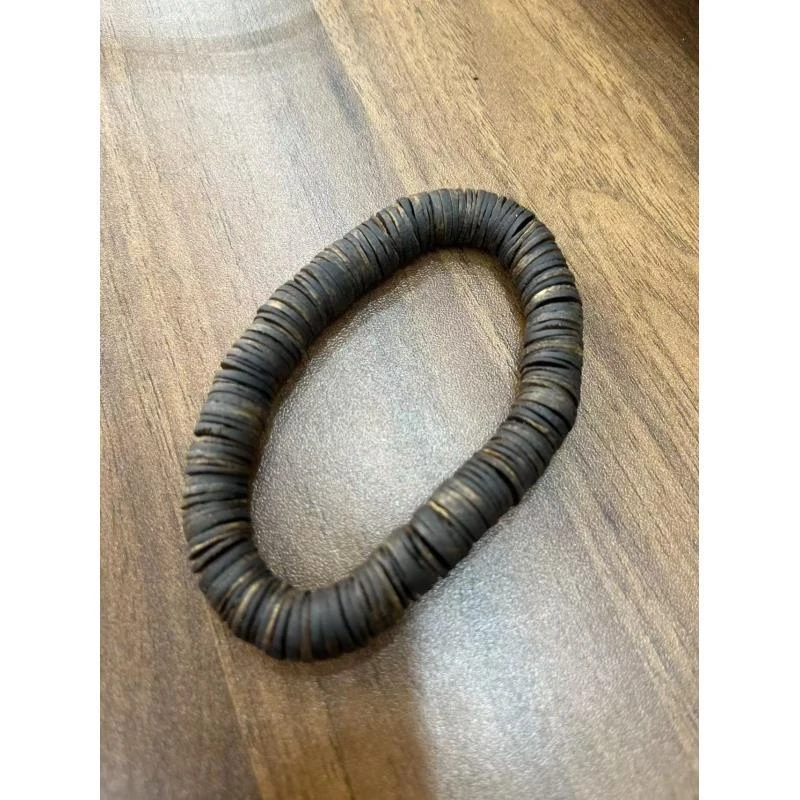 沉香H3海南乌身圆叶沉水片片珠手串多样性发一