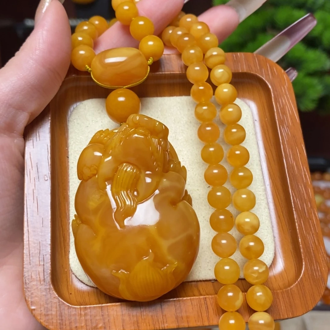 【闪购商品】蜜蜡颈饰未镶嵌项链