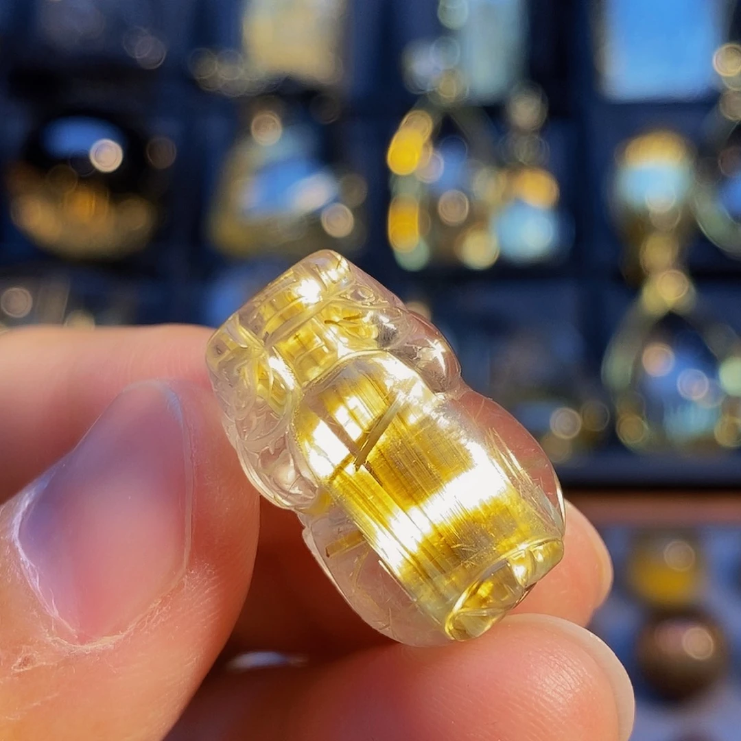 未镶嵌颈饰水晶天然钛晶貔貅吊坠