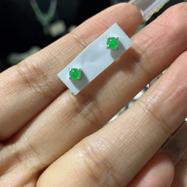 翡翠银S925镶嵌戒指