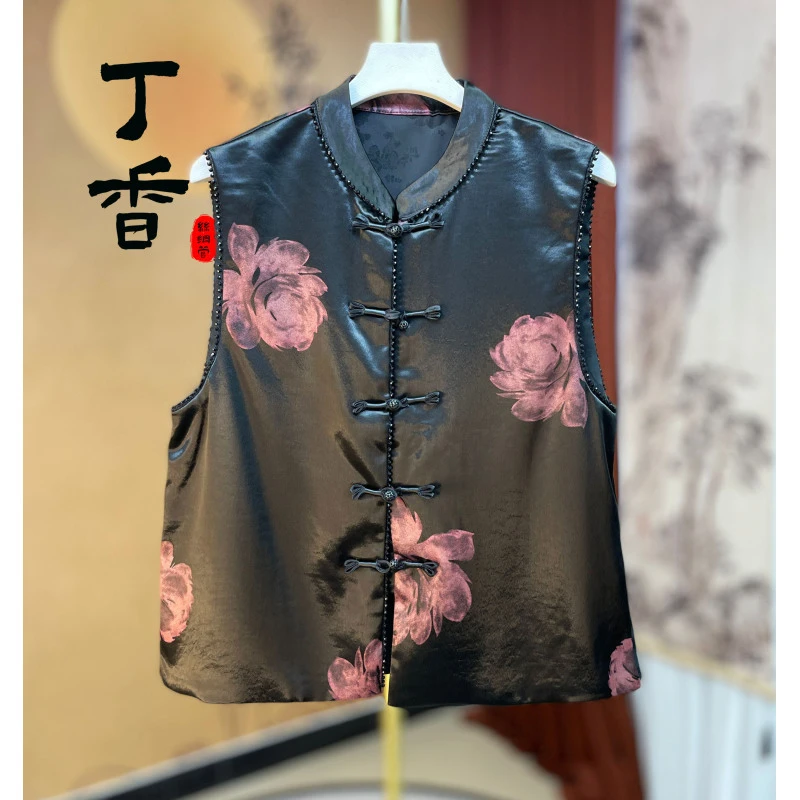 437新款高端精品新中式国风时尚百搭马甲女