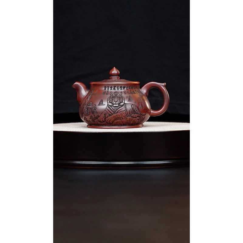 宜兴紫砂  潘壶宝瓶龙山古乌泥 吴国政