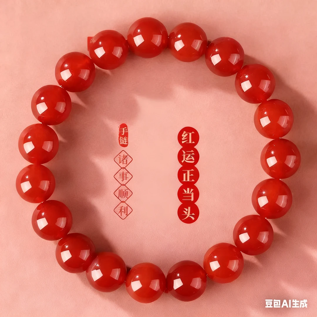 【新店开业】精品-红运当头圆珠手串美观大方