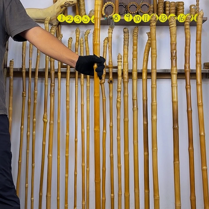 2820玉竹杖登山杖手持拐棍