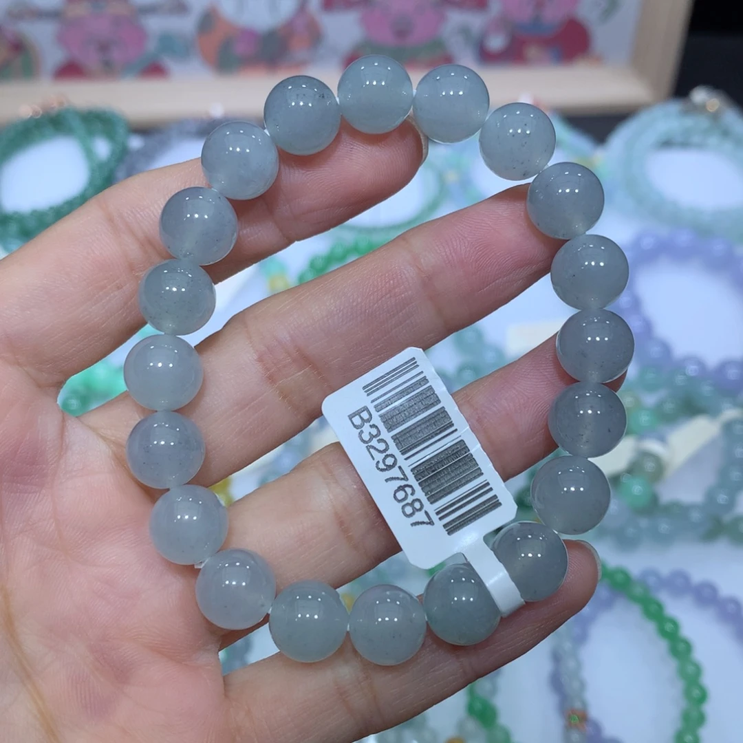 翡翠未镶嵌手链天然